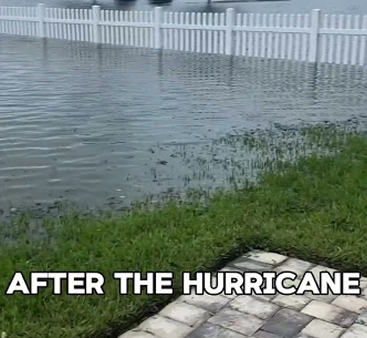 Nyx’s backyard is under water